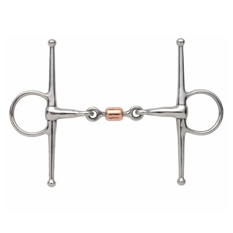 Shires Full Cheek Snaffle with Copper Peanut