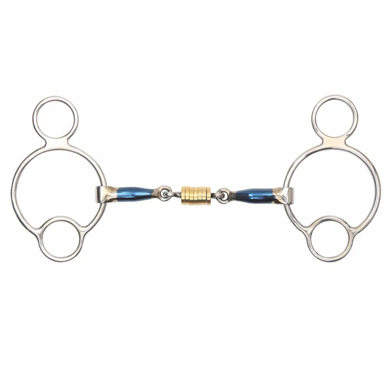 Shires Blue Sweet Iron Universal with Roller Link Bit