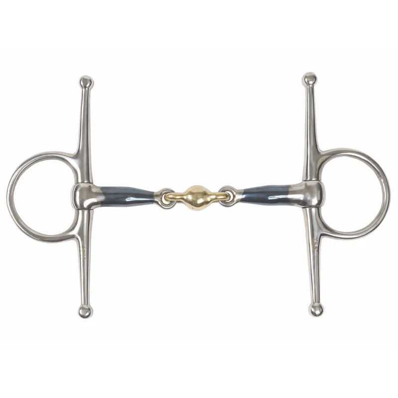 Shires Blue Sweet Iron Full Cheek with Lozenge Bit