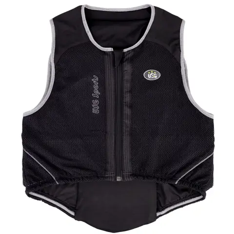 TuffRider Back Protector - FLEX PRO Equestrian Safety Vest Black Small