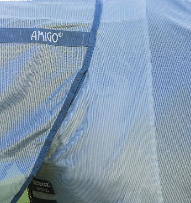 Horseware Amigo Integrated Fly Sheet - Heather Blue/Blue Silver-4
