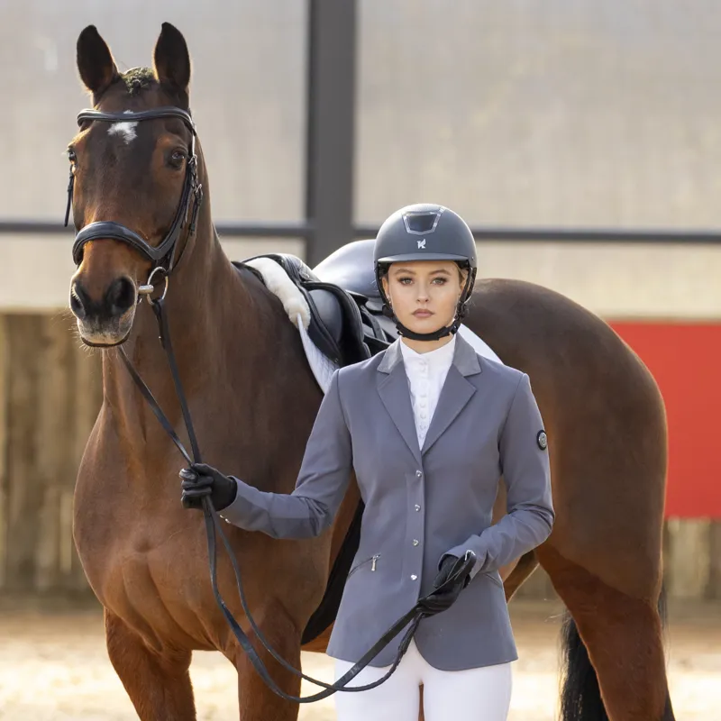 Shires Aubrion Oxford Ladies Show Jacket - Grey-1