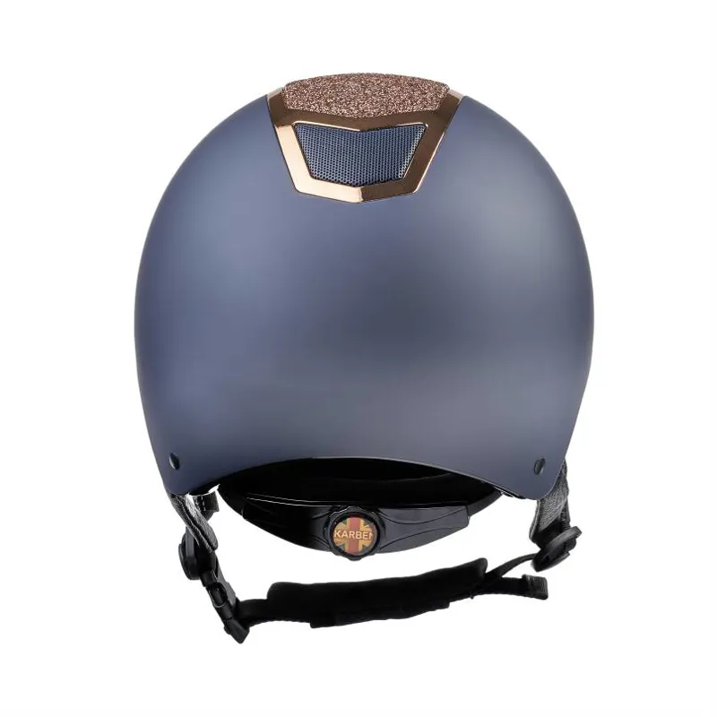 Shires Karben Valentina Riding Hat - Navy/Rose Gold-3