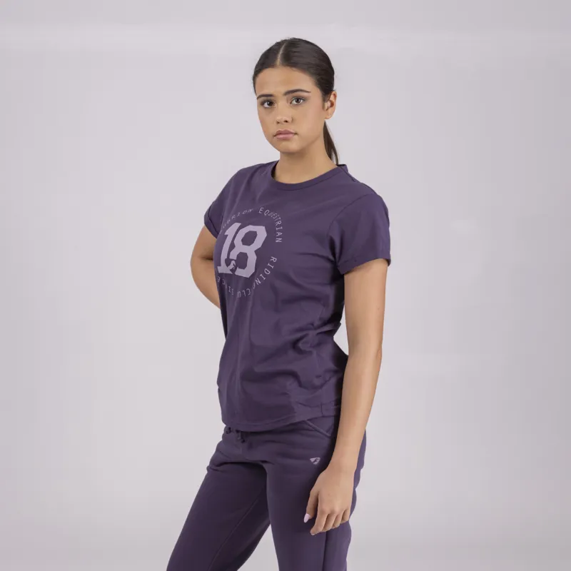 Shires Aubrion Ladies Repose T-Shirt - Purple-2
