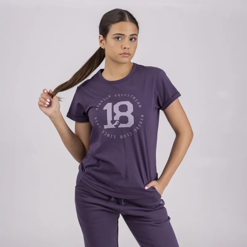Shires Aubrion Ladies Repose T-Shirt - Purple-1