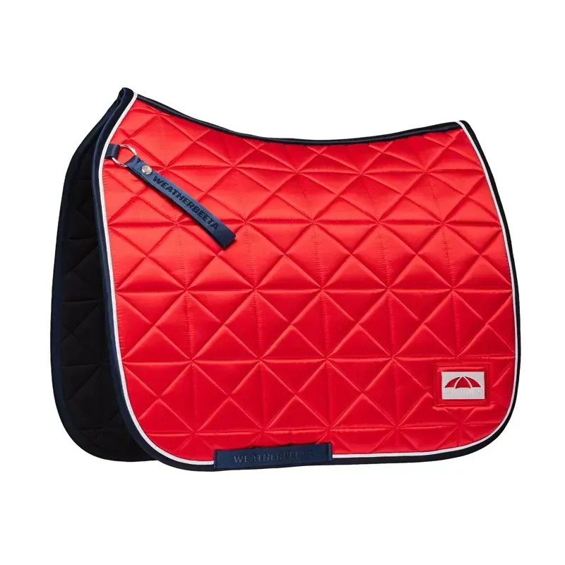 WeatherBeeta Satin Pro Air-Tec Dressage Saddle Pad - Red-1
