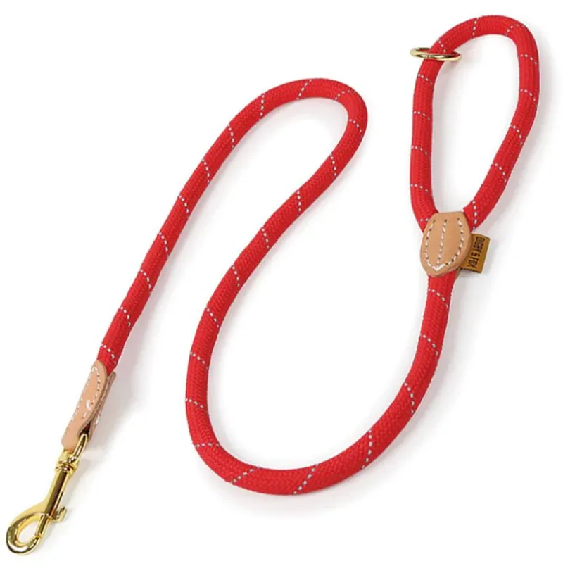 Shires Digby and Fox Reflective Dog Lead - Scarlet