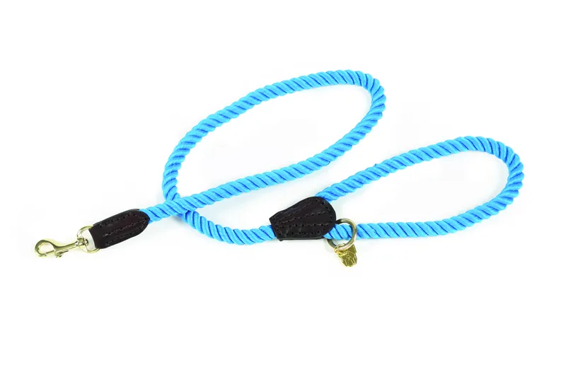 Shires Digby and Fox Rope Dog Lead - Blue