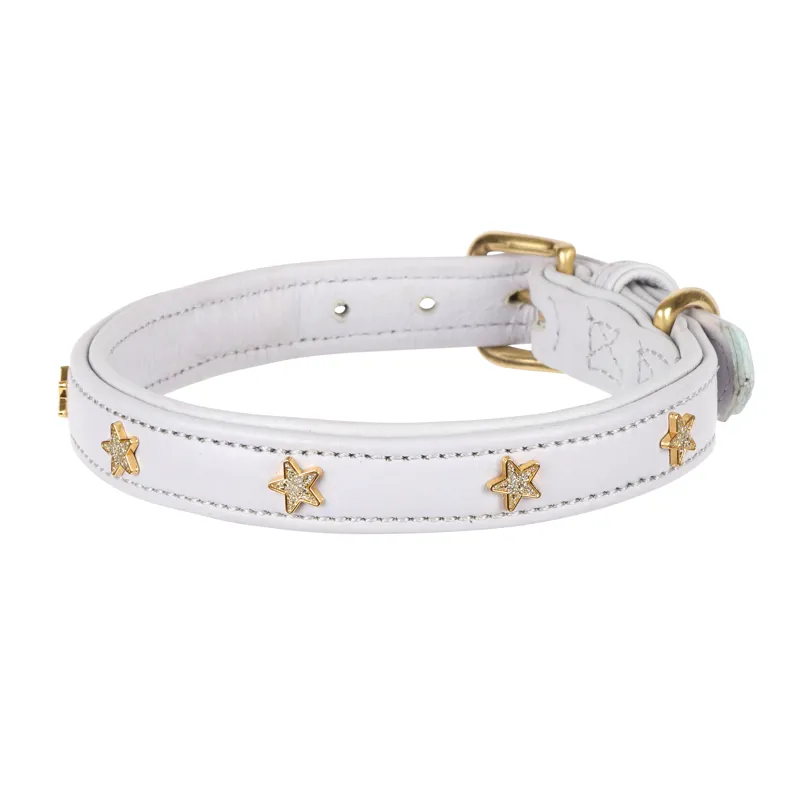 Shires Digby and Fox Star Dog Collar - Lilac