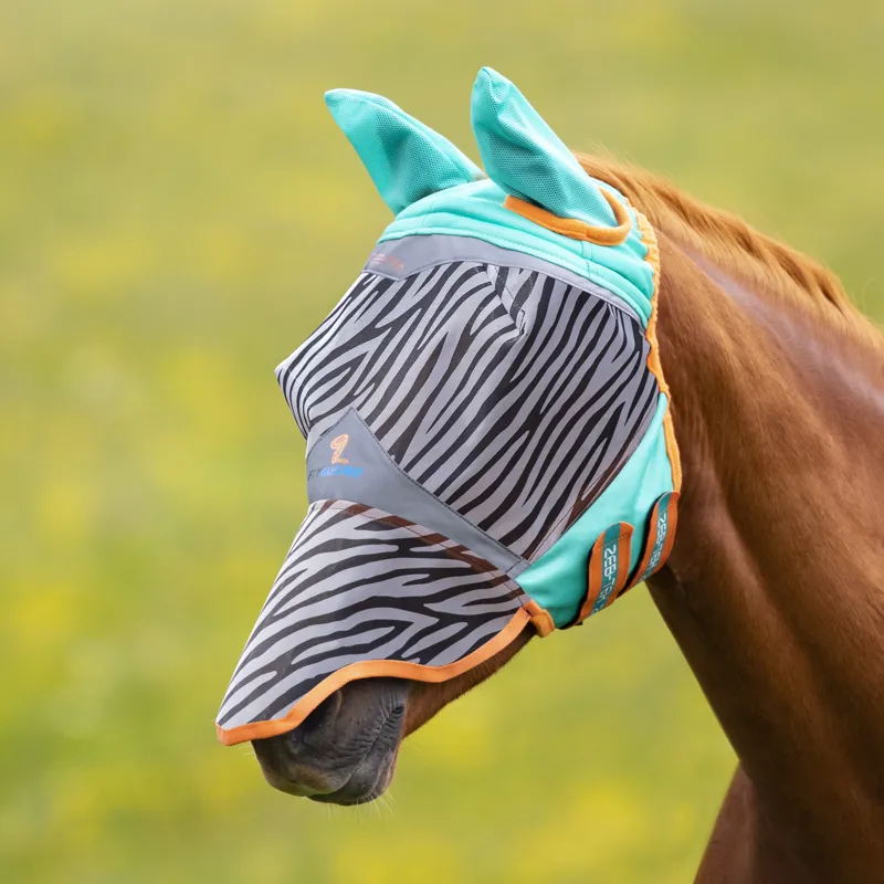 Shires ZEB-TEK Fly Mask - Zebra