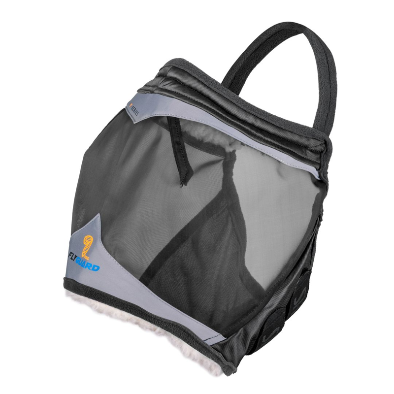 Shires FlyGuard Pro Fine Mesh Earless Fly Mask - Jet-1