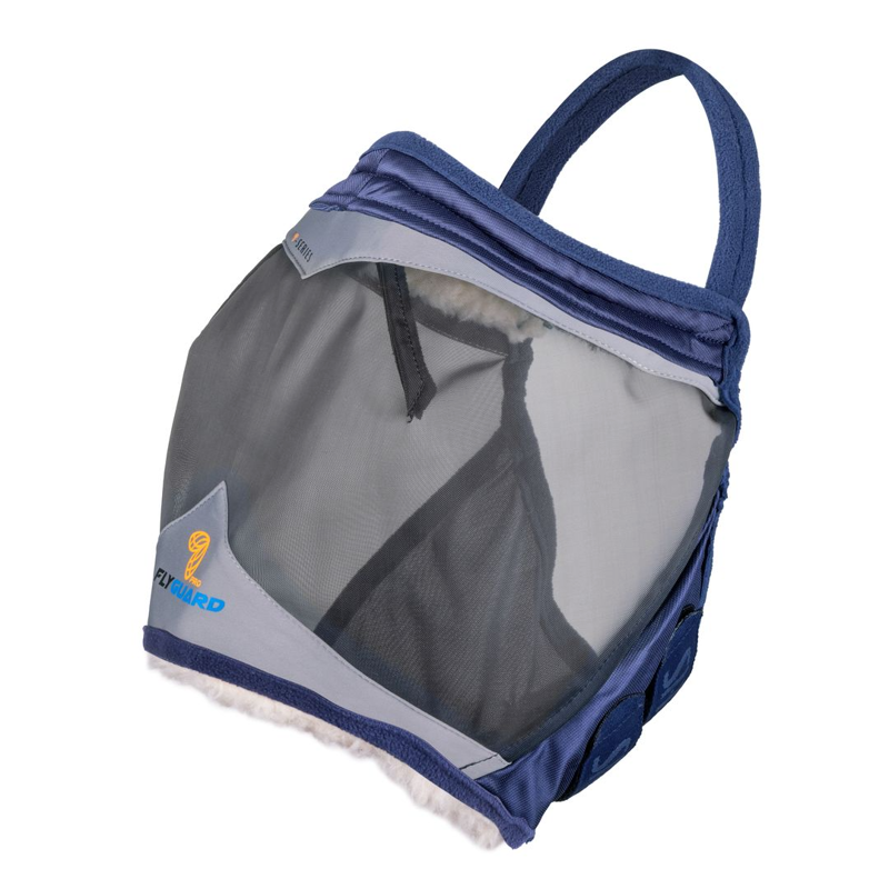 Shires FlyGuard Pro Fine Mesh Earless Fly Mask - Navy