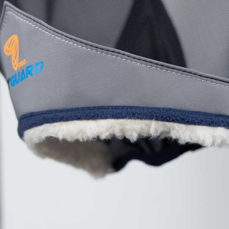 Shires FlyGuard Pro Fine Mesh Earless Fly Mask - Navy-4