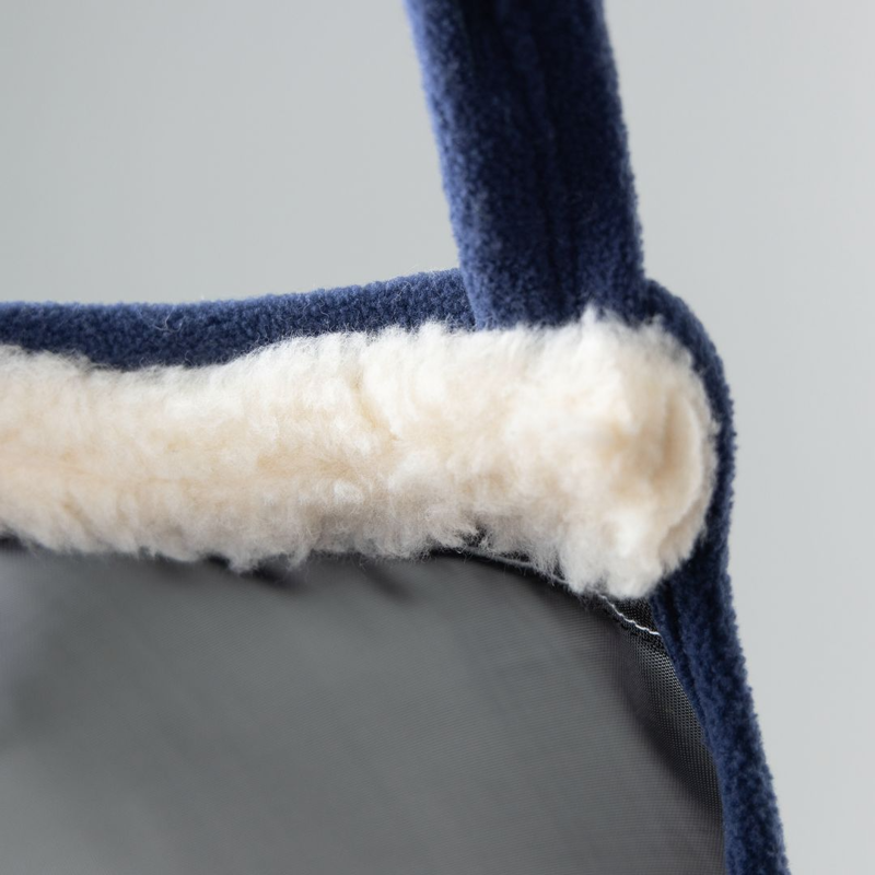 Shires FlyGuard Pro Fine Mesh Earless Fly Mask - Navy-6