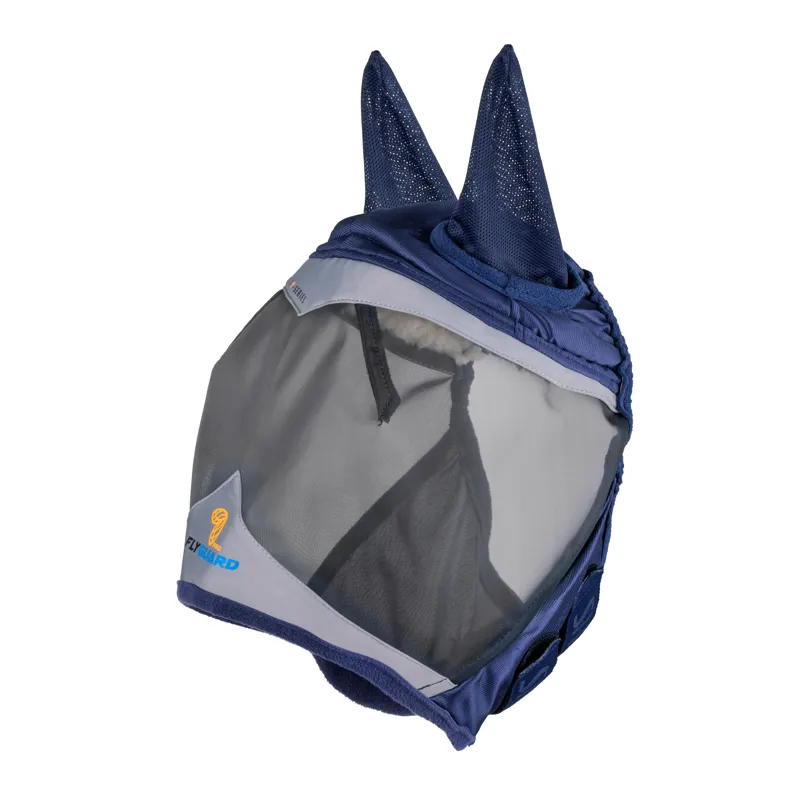 Shires FlyGuard Pro Fine Mesh Fly Mask With Ears - Navy-1