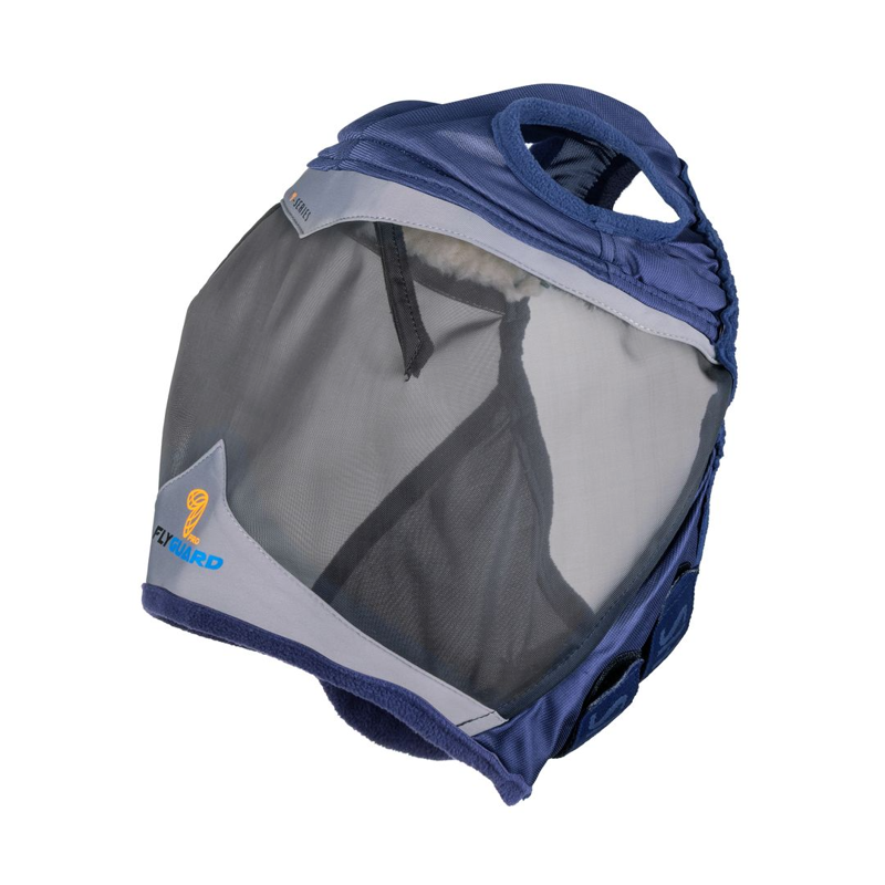 Shires FlyGuard Pro Fine Mesh Fly Mask With Ear Hole - Navy