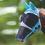 Shires FlyGuard Pro Fine Mesh Fly Mask with Ears and Nose - Teal
