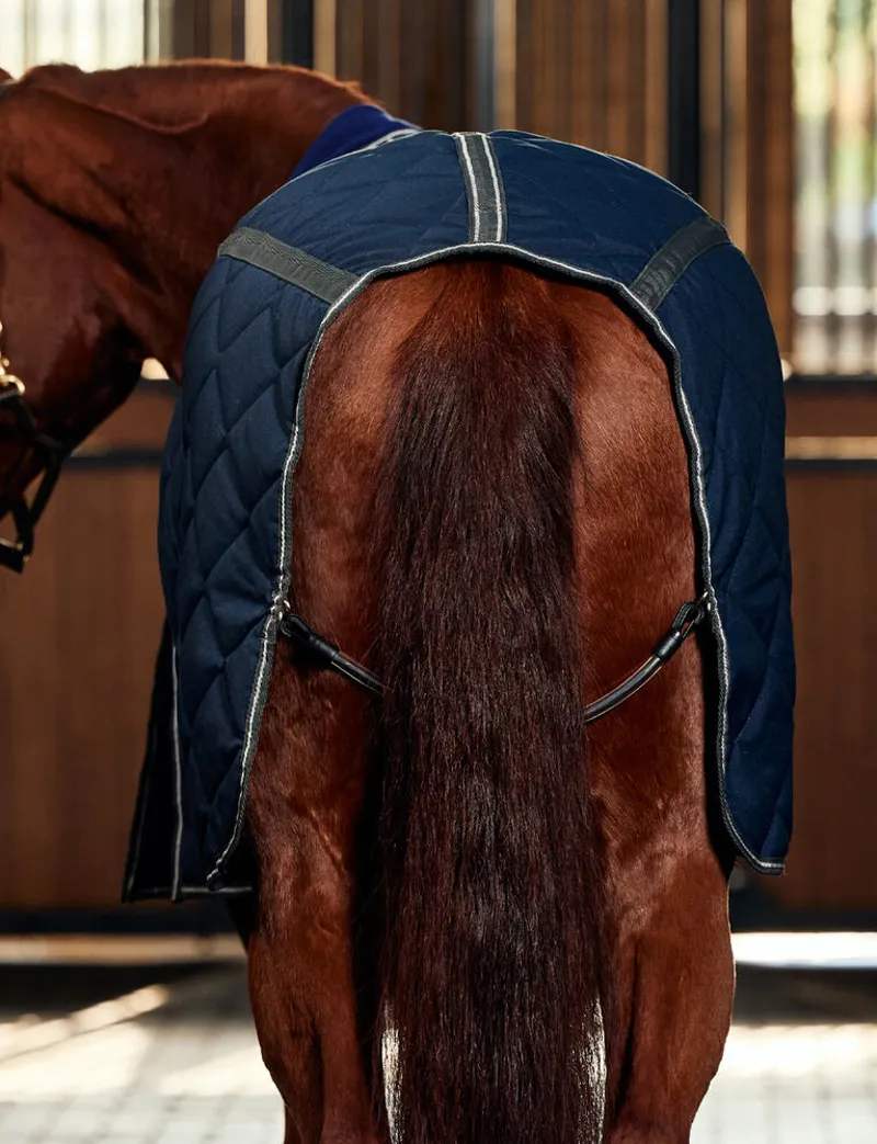 WeatherBeeta ComFiTec 1000D 220g Diamond Quilt Stable Rug Detach-A-Neck - Navy/Charcoal -5