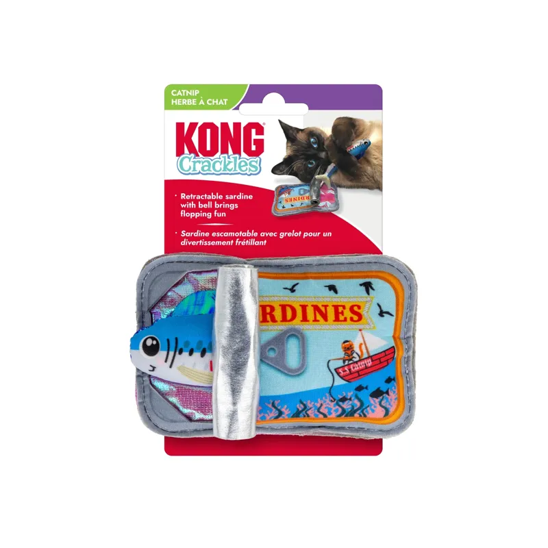 KONG Cat Crackles Toy - Sardine -1