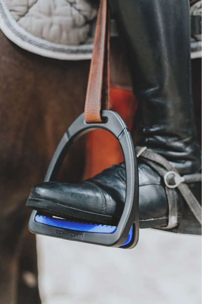 Compositi Premium Profile Childs Stirrups - Royal Blue-1