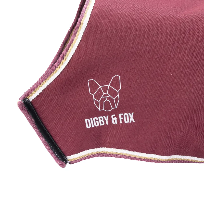 Shires Digby and Fox Waterproof Dog Coat - Maroon-1
