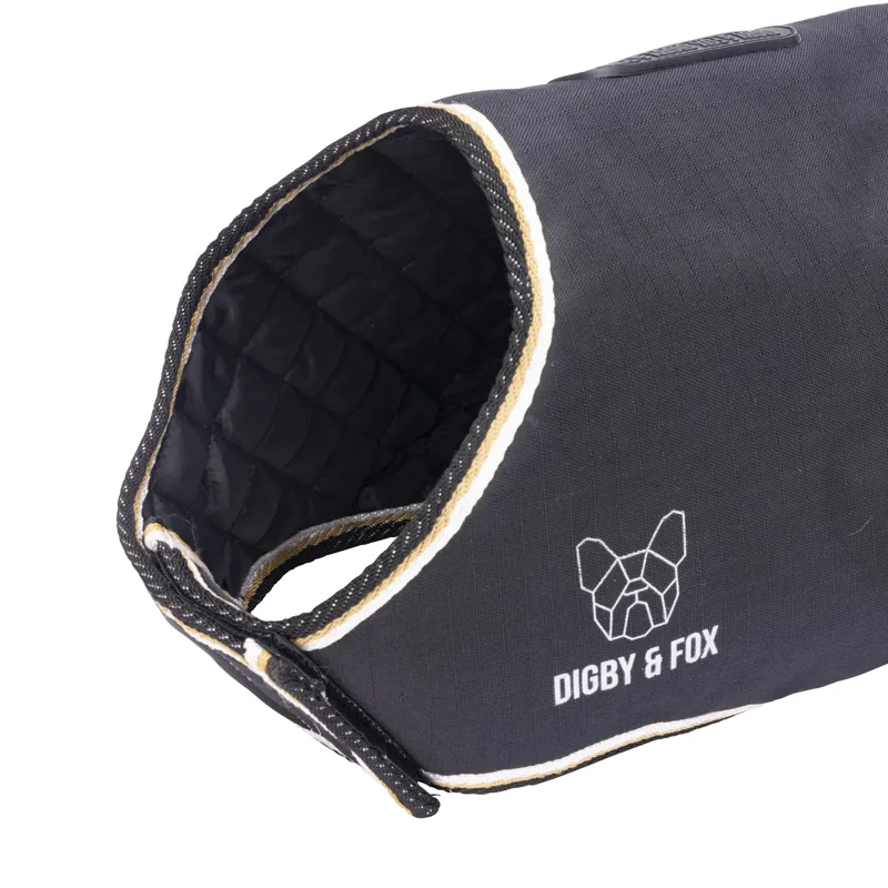 Shires Digby and Fox Waterproof Dog Coat - Black-2
