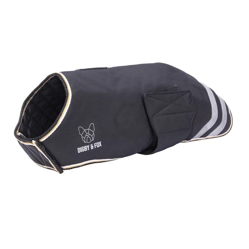 Shires Digby and Fox Waterproof Dog Coat - Black