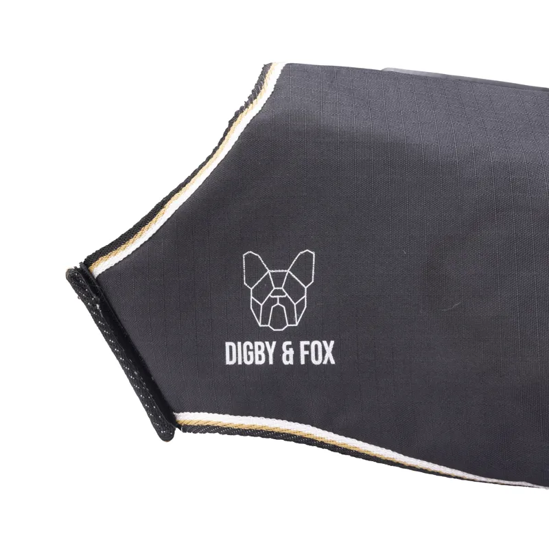 Shires Digby and Fox Waterproof Dog Coat - Black-1