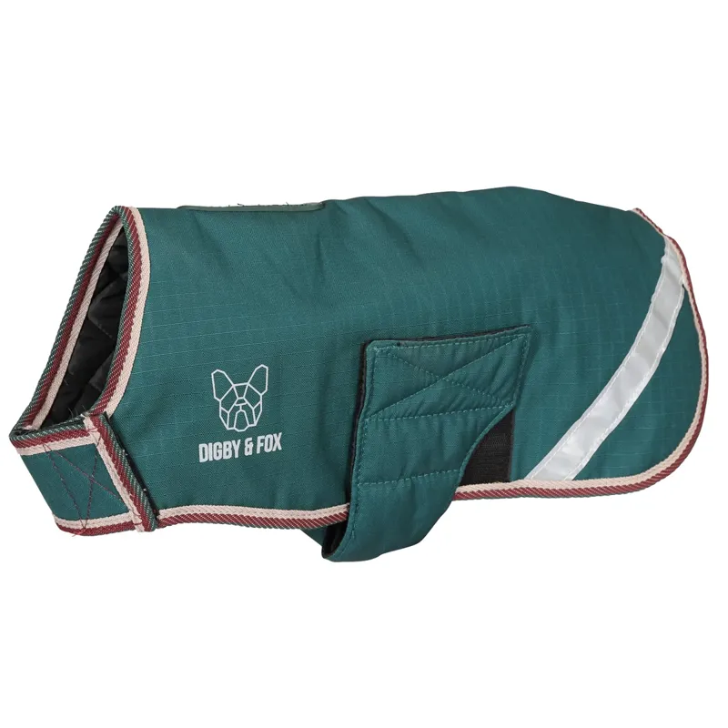 Shires Digby and Fox Waterproof Dog Coat - Forest