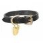 Shires Digby and Fox Flat Leather Dog Collar - Black