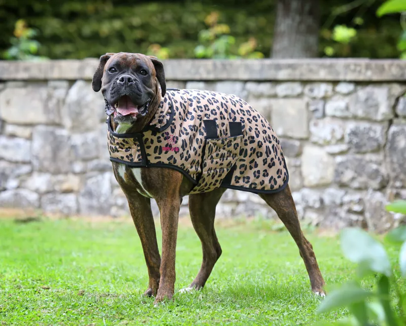 Shires Digby and Fox Leopard Dog Coat - Leopard-2