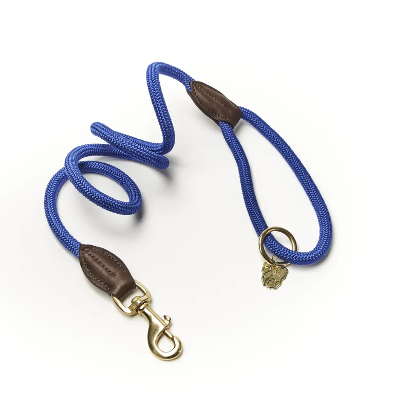 Shires Digby and Fox Fine Rope Lead - Blue