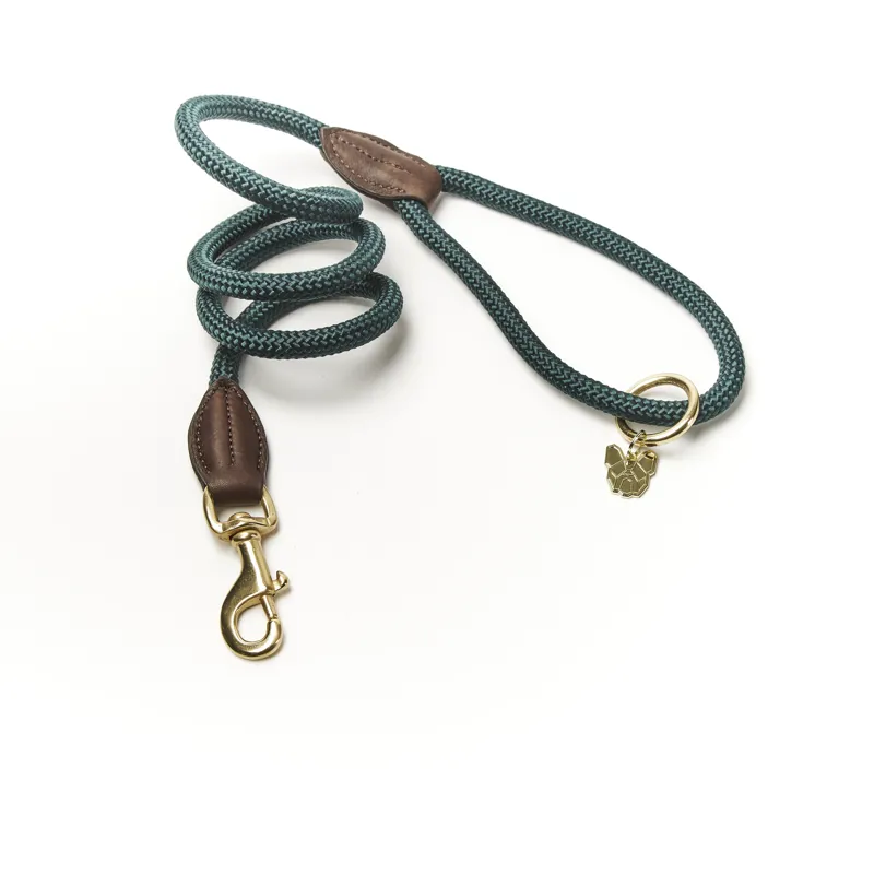 Shires Digby and Fox Fine Rope Lead - Green
