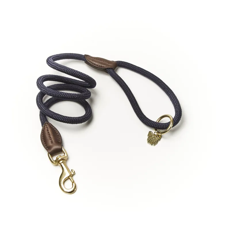 Shires Digby and Fox Fine Rope Lead - Navy