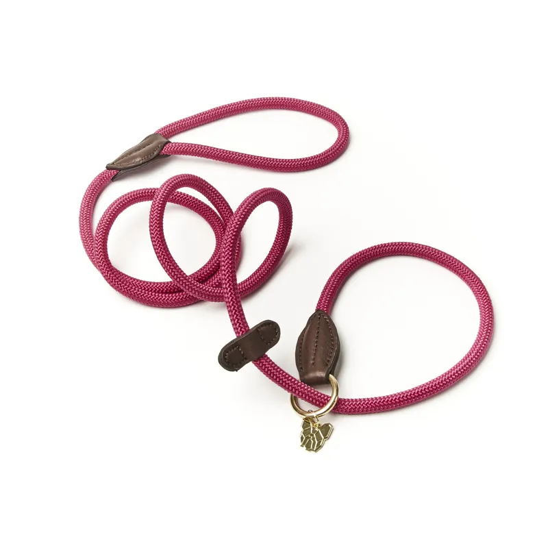 Shires Digby and Fox Fine Rope Slip Lead - Pink