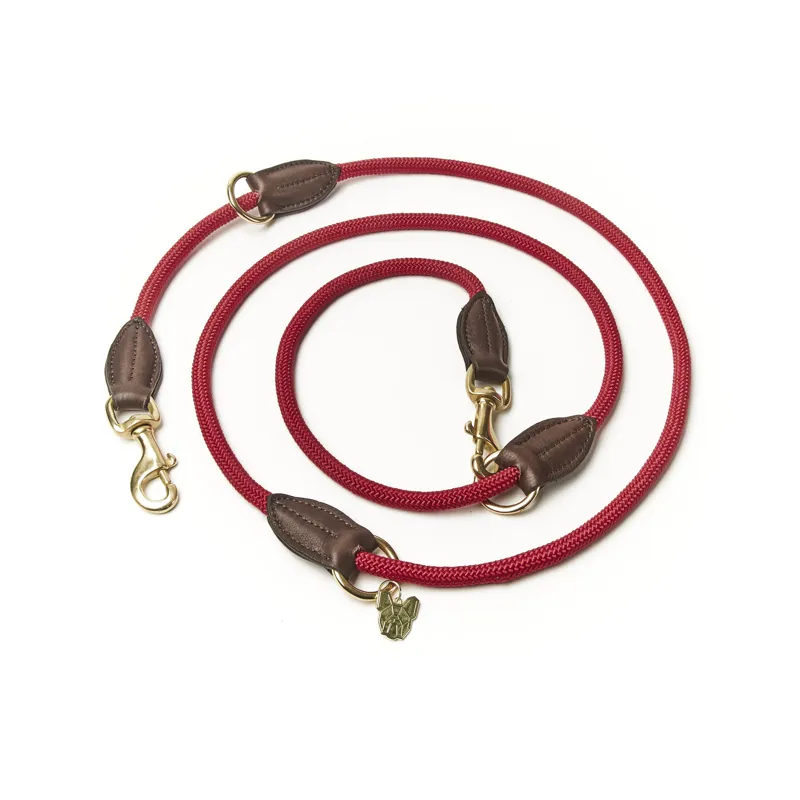 Shires Digby and Fox Fine Rope Training Lead - Red