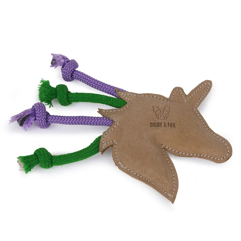 Shires Digby and Fox Leather Unicorn Toy