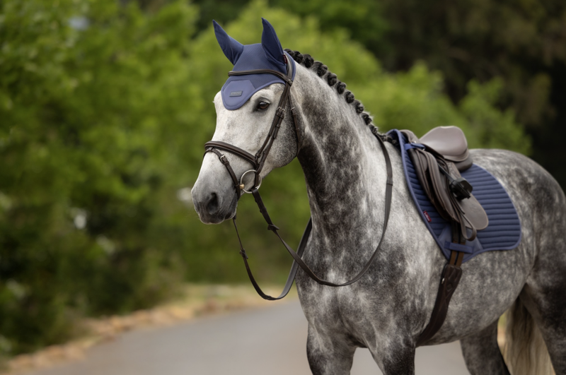 LeMieux Air-Tek Mesh Fly Hood - Shadow-1