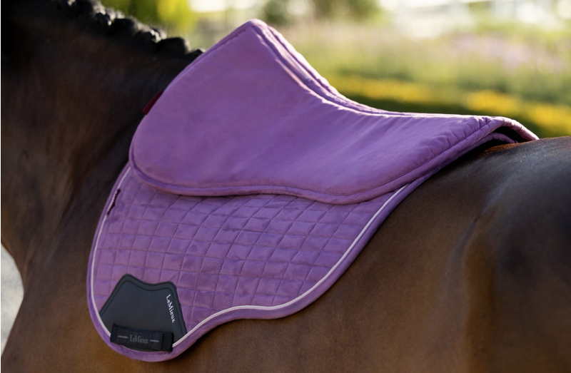LeMieux Suede Half Pad - Mallow-1