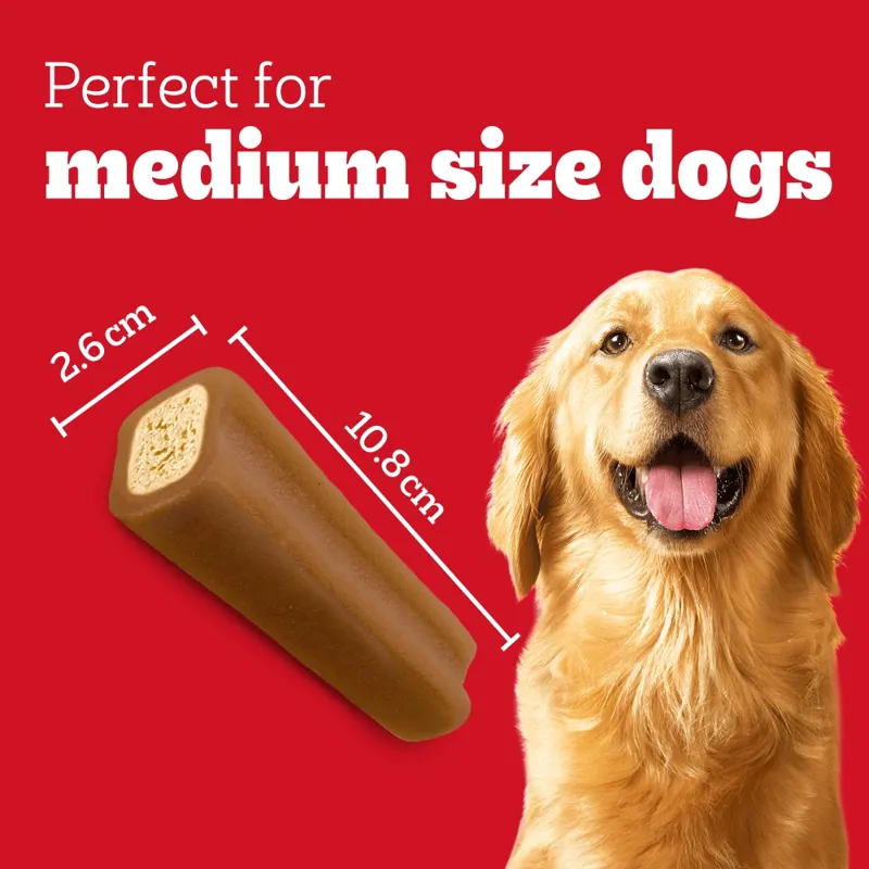 Pedigree Jumbone Med Chick and Lamb Dog Treats - 12 Packs of 2 Bones-1