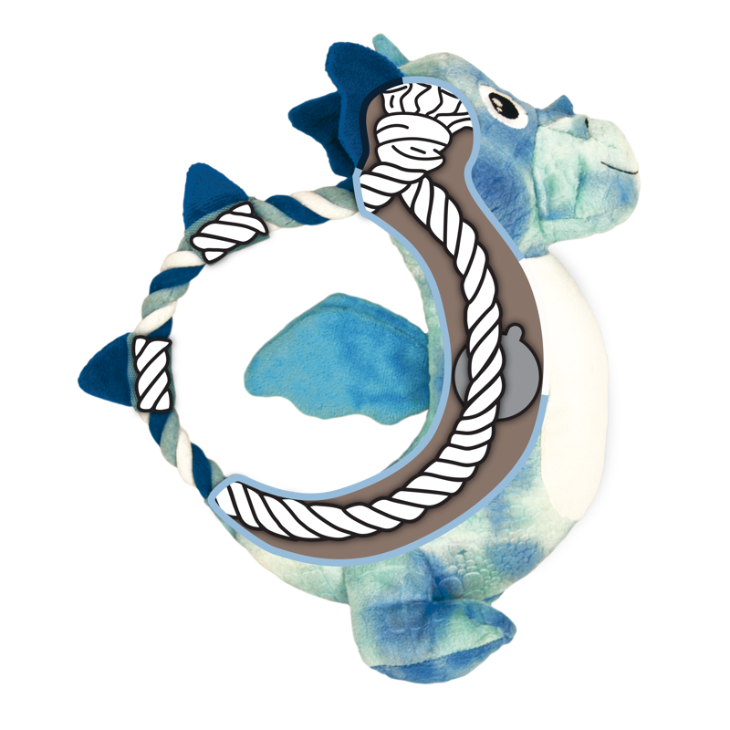 KONG Knots Dragon Assorted Colours -2