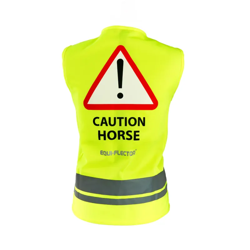Shires Equi Flector Safety Hi-Viz Vest - Yellow-2