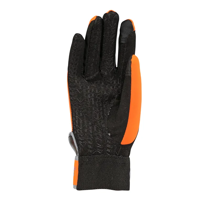 Shires Equi Flector Riding Gloves - Orange-2