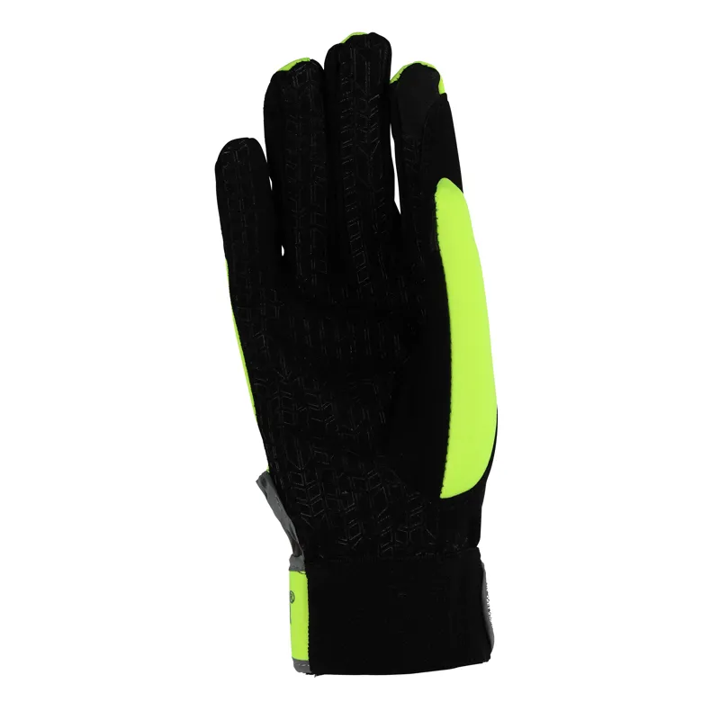 Shires Equi Flector Riding Gloves - Yellow-2