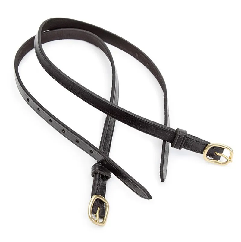 Shires Leather Childs Spur Straps - Havana