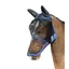 Hy Equestrian Mesh Full Mask with Ears and Nose - Black/Palace/Blue