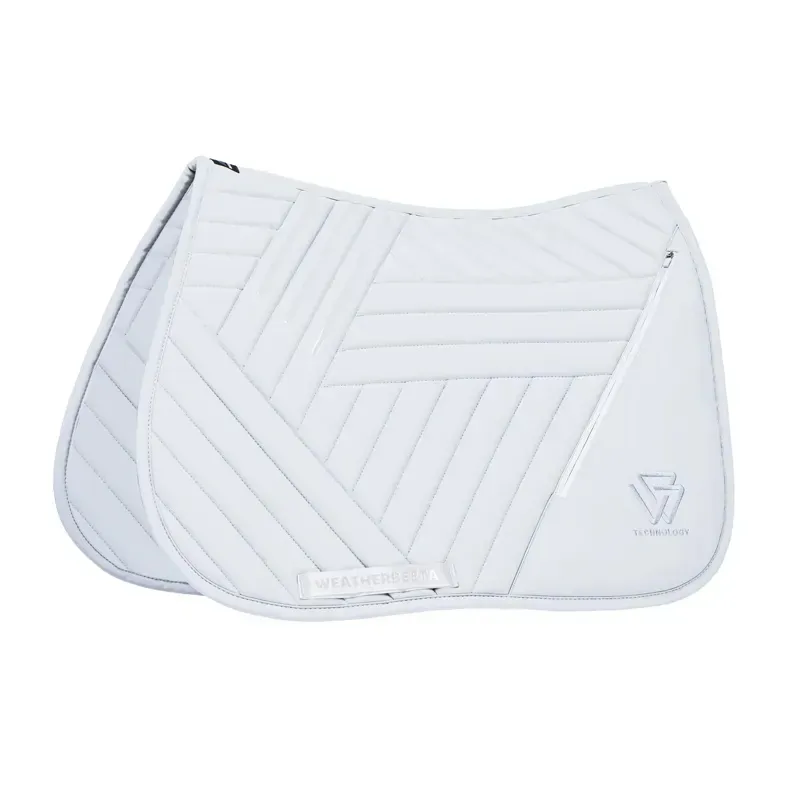 WeatherBeeta Softshell Pro Grip Euro Jump Saddle Pad - White-1