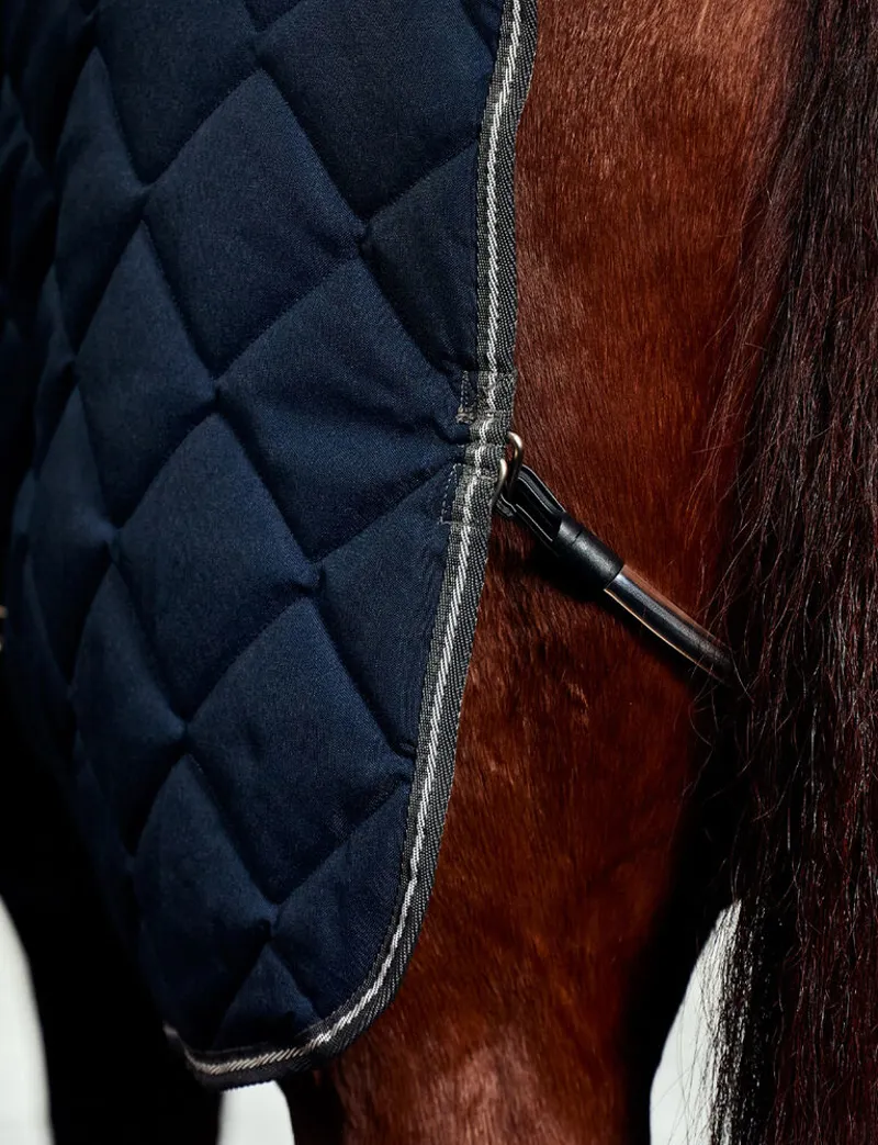 WeatherBeeta ComFiTec 1000D 220g Diamond Quilt Stable Rug Detach-A-Neck - Navy/Charcoal -4