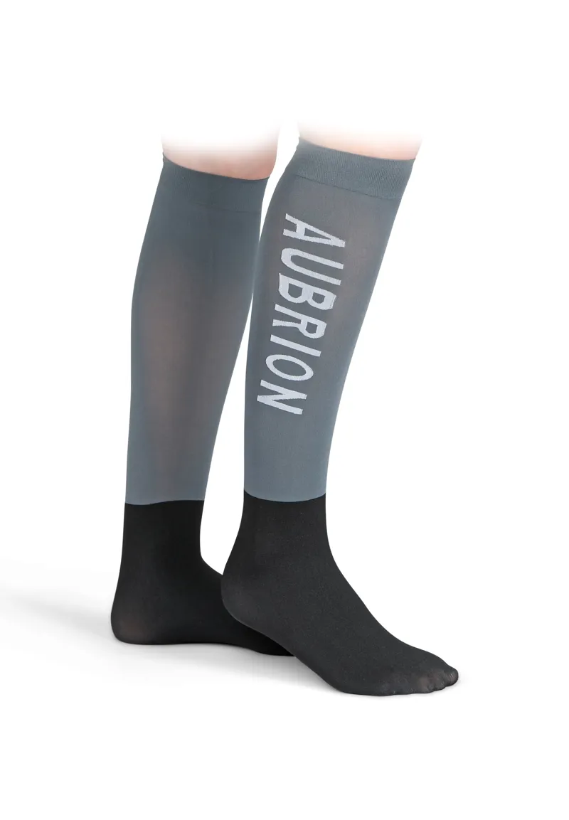 Shires Aubrion Abbey Kid's Socks - Grey