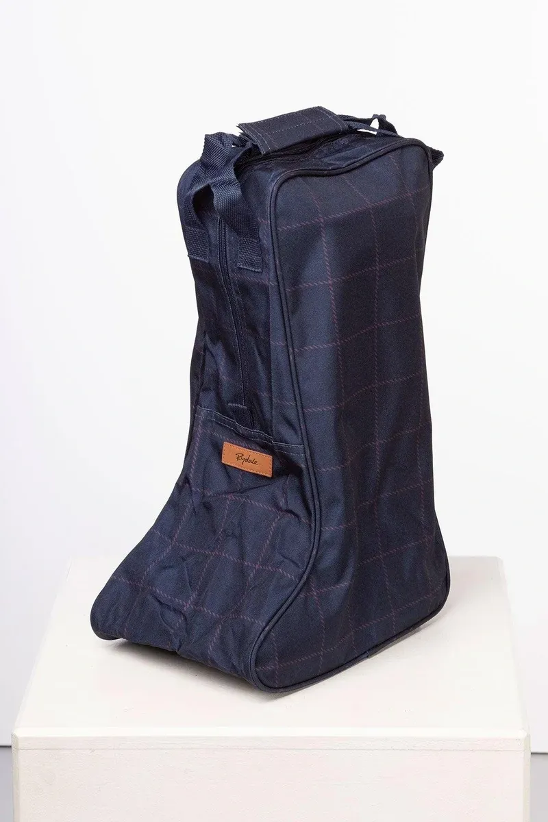 Rydale Wellington Boot Bags - Navy Tweed